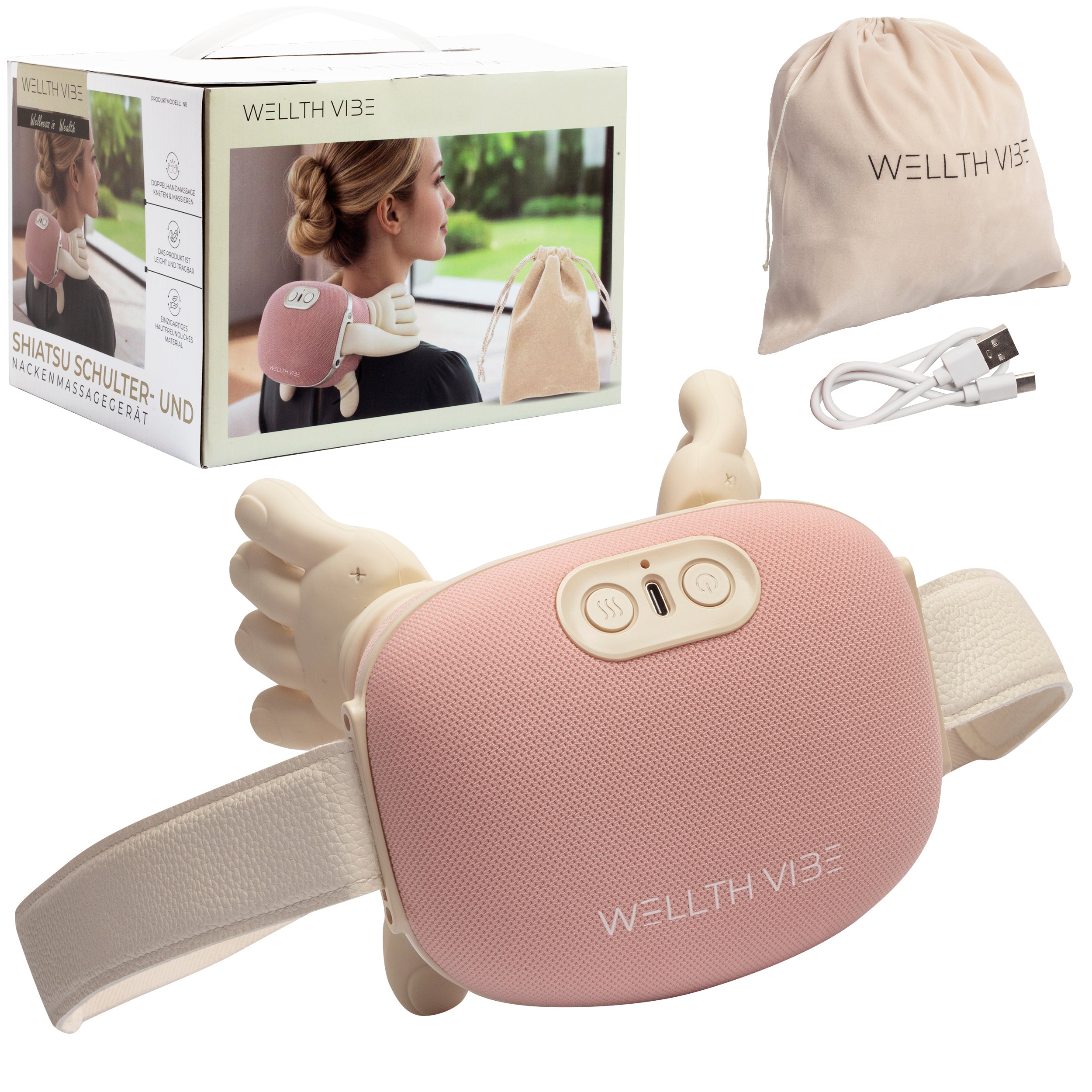 Masseur Cervical Intelligent – Massage Mains Libres Effet Main Humaine